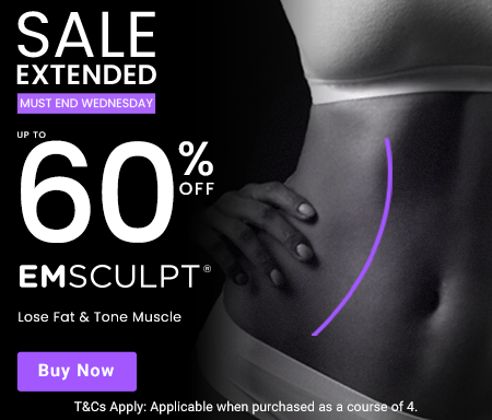 Up to 60% off Emsculpt sale extended. must end wednesday